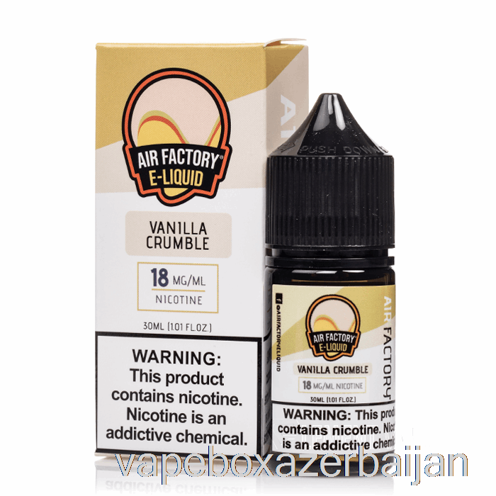 Vape Box Azerbaijan Vanilla Crumble - Air Factory Salts - 30mL 18mg